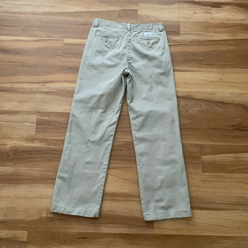 Vineyard Vines Khaki Pants Girls Size 16 School Uniform Beige Straight Leg